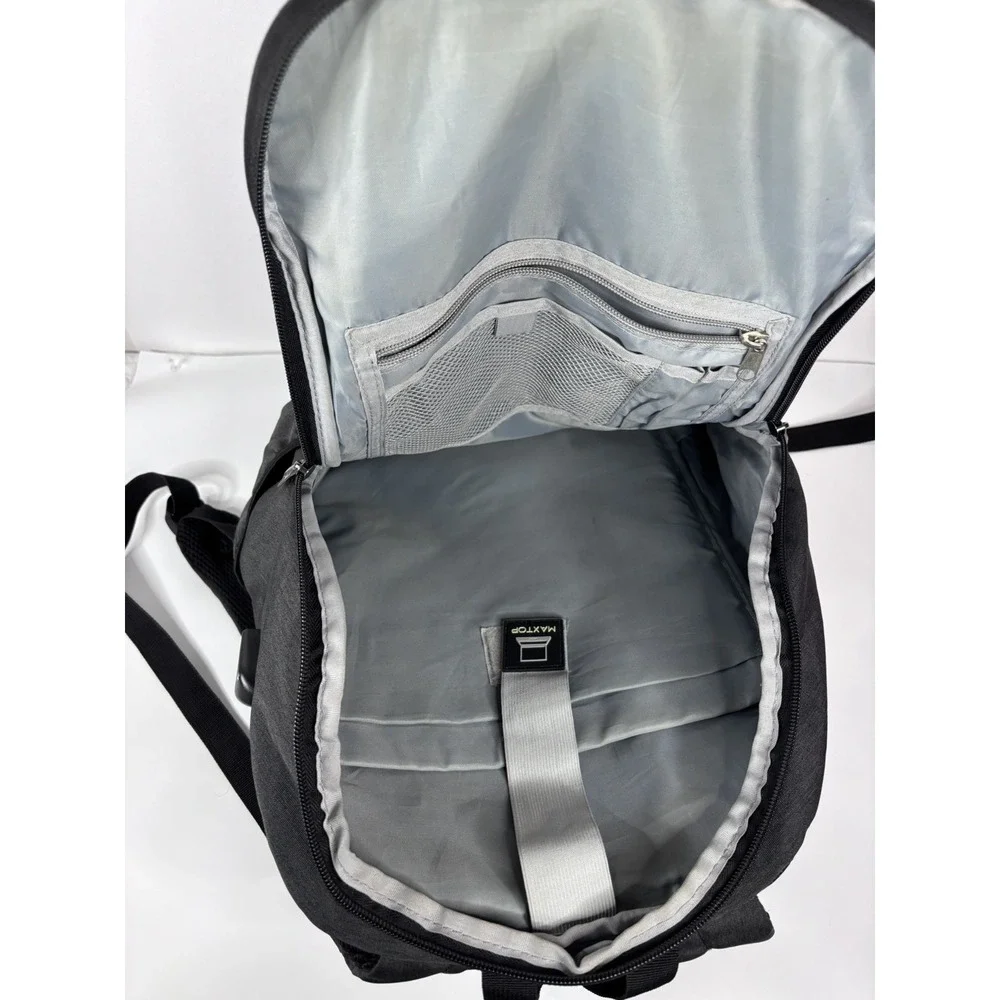 MAXTOP Deep Storage Laptop Backpack with USB Charging Port Water Resistant